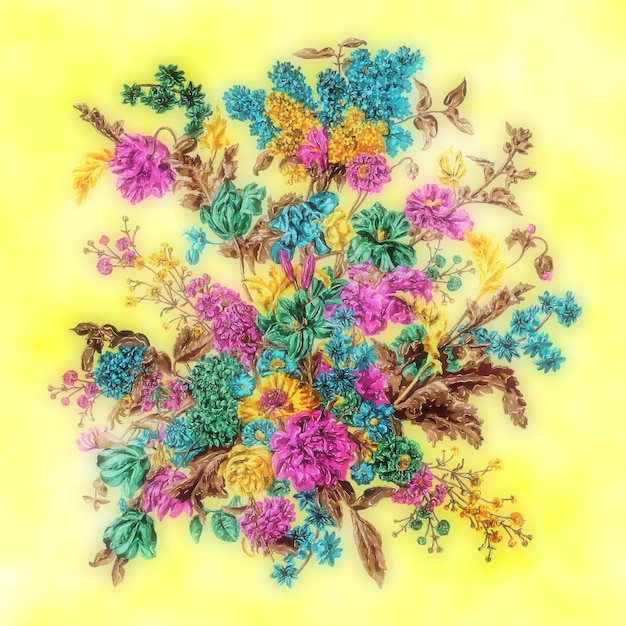 vzor výšivky na plátne